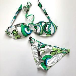 Point Conception Ring Bikini Swimsuit Set L